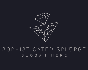 Luxurious Diamond Flower logo design