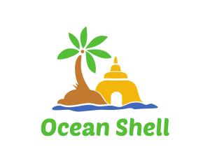 Sand Castle Island logo design