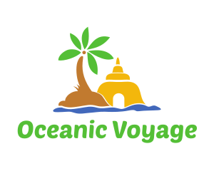 Sand Castle Island logo design