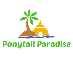 Sand Castle Island logo design