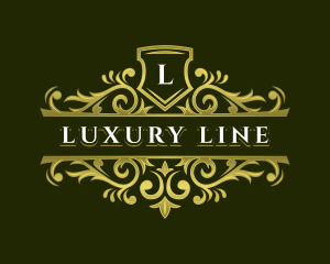 Floral Luxury Filigree Decorative logo design