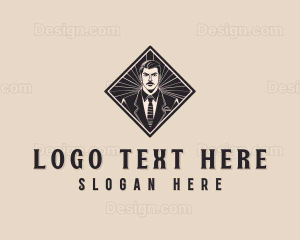 Professional Male Businessman Logo