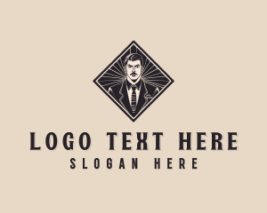 Professional Male Businessman logo