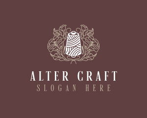 Sewing Floral Thread logo design