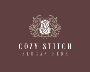 Sewing Floral Thread logo design