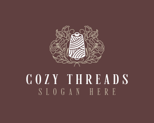 Sewing Floral Thread logo design