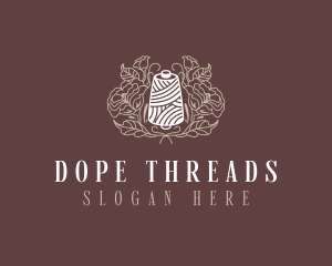 Sewing Floral Thread logo design