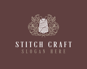 Sewing Floral Thread logo design