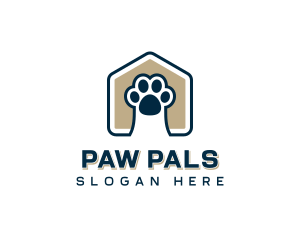 Animal Shelter Paw logo design