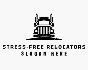 Trailer Truck Cargo logo design