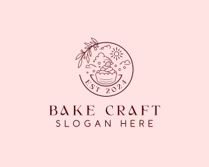 Confectionary Cupcake Baking logo design