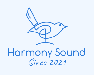 Blue Sparrow Monoline logo