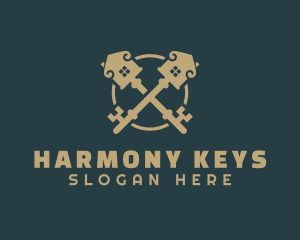 Gold Key House logo design