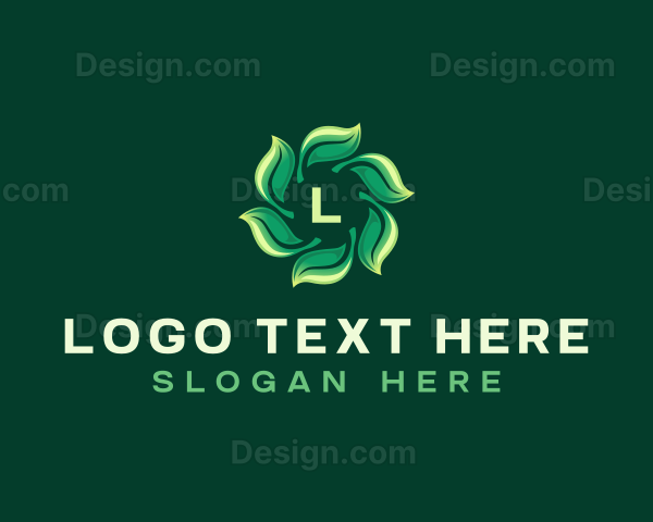 Organic Herbal Leaves Logo