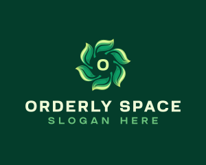 Organic Herbal Leaves logo design