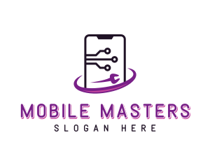 Developer Mobile Phone logo design