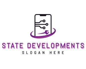 Developer Mobile Phone logo design