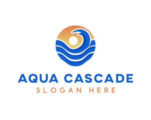 Sun Wave Resort logo design