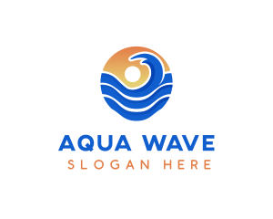 Sun Wave Resort logo design