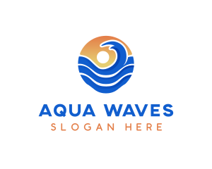 Sun Wave Resort logo design