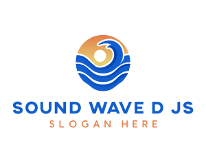 Sun Wave Resort logo design