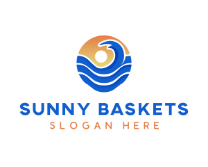 Sun Wave Resort logo design