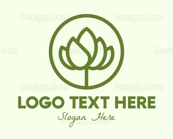 Elegant Flower Bud Logo