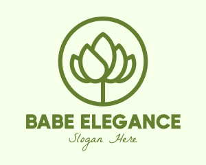 Elegant Flower Bud logo design