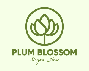 Elegant Flower Bud logo design