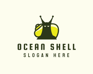 Garden Nature Snail logo design