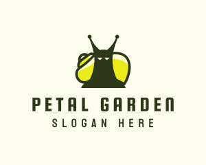 Garden Nature Snail logo design