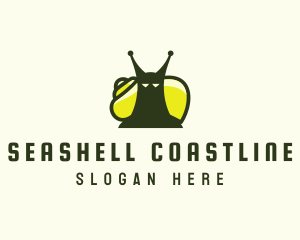 Garden Nature Snail logo design