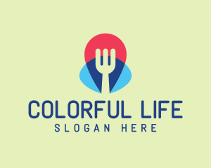 Colorful Fork Restaurant  logo design