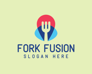 Colorful Fork Restaurant  logo design