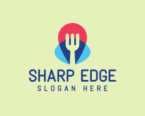 Colorful Fork Restaurant  logo design