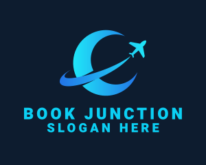 Moon Airplane Travel logo