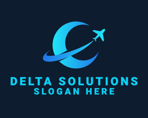 Moon Airplane Travel logo