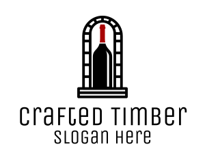 Wine Cellar Arch logo design