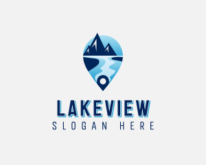Travel Mountain Lake logo design