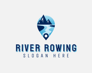 Travel Mountain Lake logo design