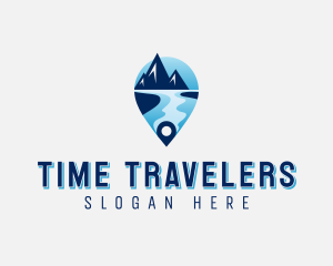 Travel Mountain Lake logo design