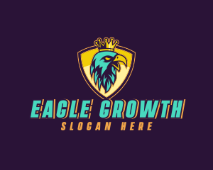 Crown Eagle Shield logo design