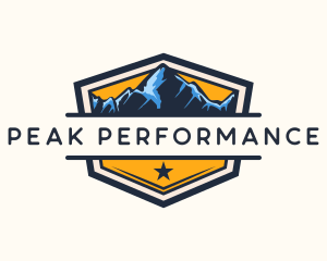 Mountain Peak Alps  logo design