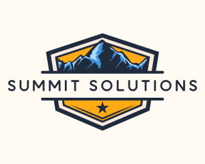 Mountain Peak Alps  logo design