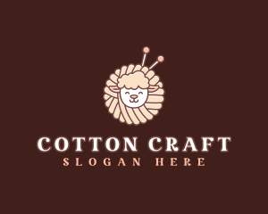 Sheep Crochet Yarn logo design