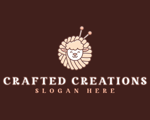 Sheep Crochet Yarn logo design