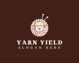 Sheep Crochet Yarn logo design