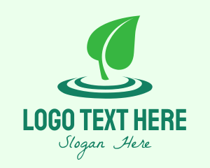 Organic Leaf Planting logo