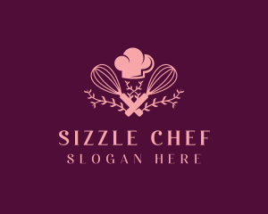 Baking Whisk Pastry Chef logo design