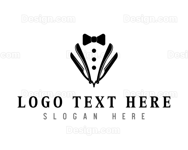 Barber Razor Gentleman Logo